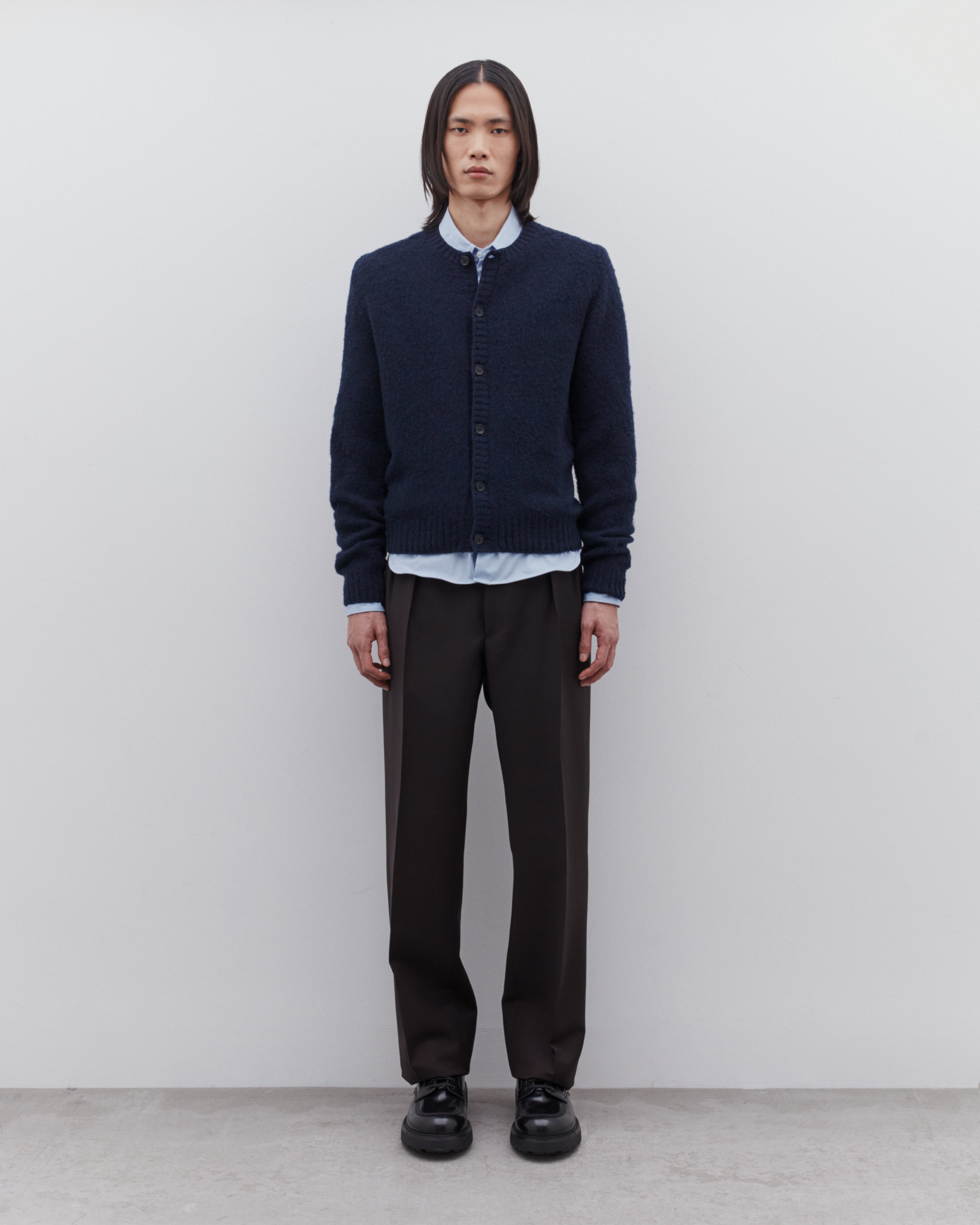 Prada: Men's Mohair Wool Trousers (Ebony) | Dover Street Market London Prada: Men's Mohair Wool Trousers (Ebony) | Dover Street Market London