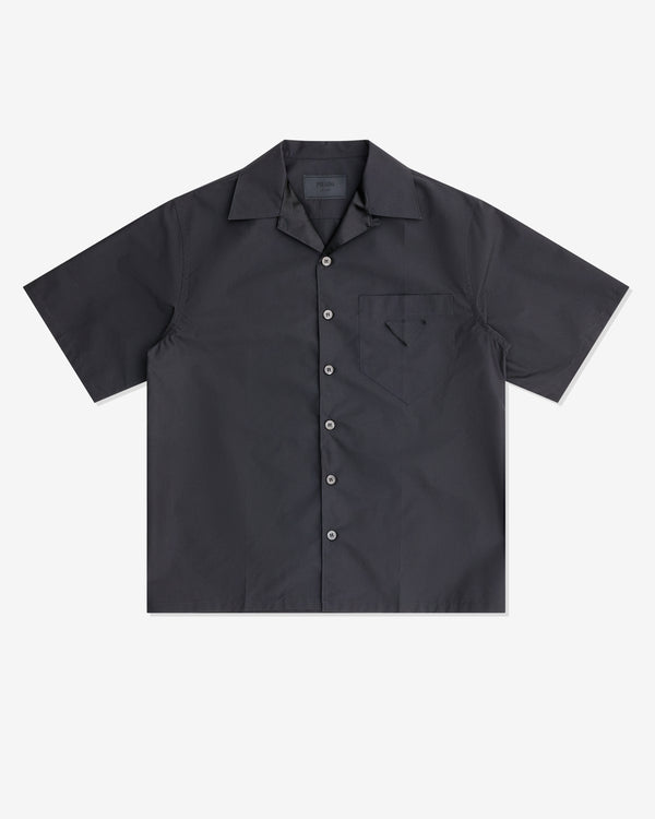 Prada - Men's Technical Cotton Short-Sleeved Shirt - (Black)