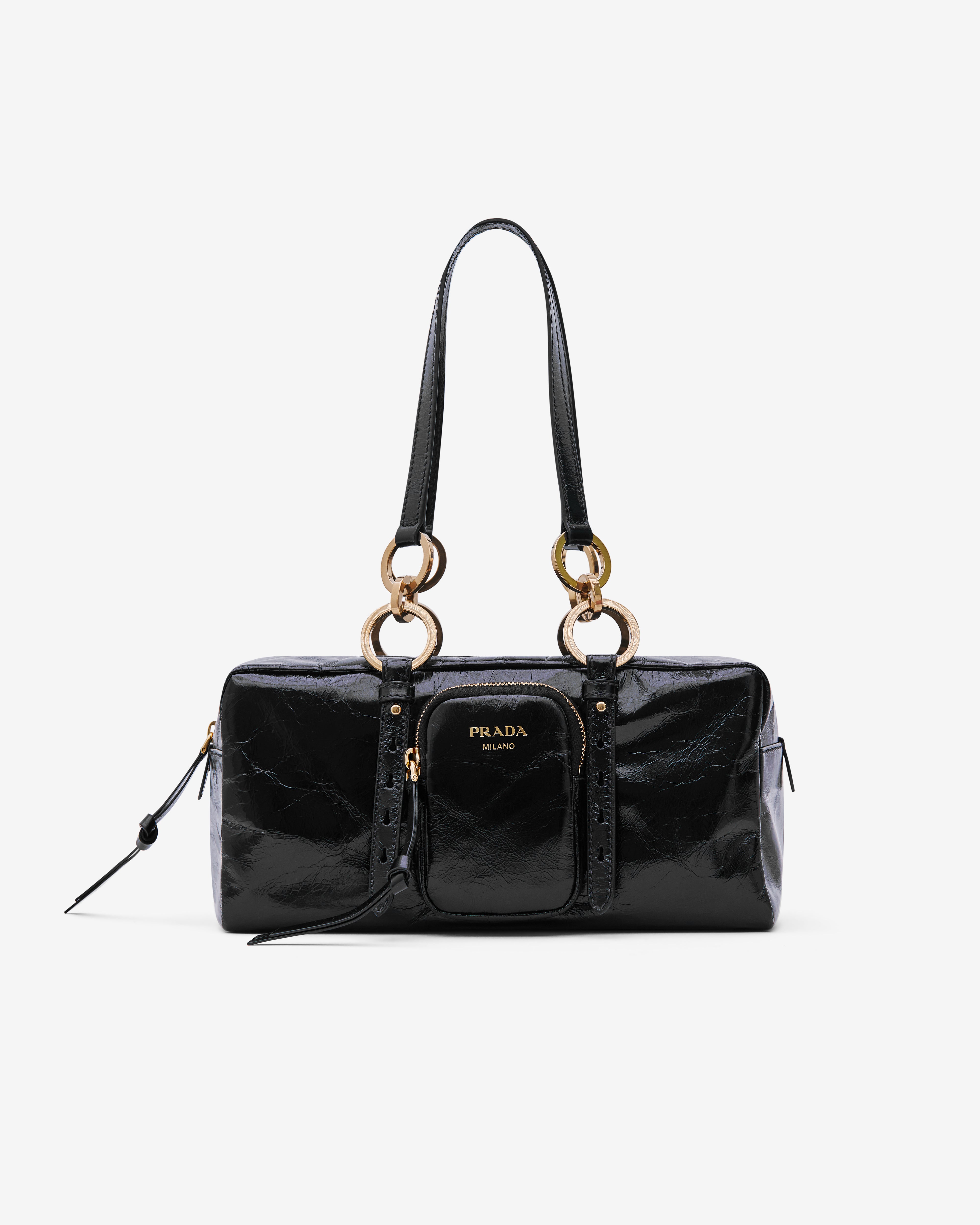 PRADA PRADA SWING BAG BLACK/HAZELNUT Prada Women's' Swing