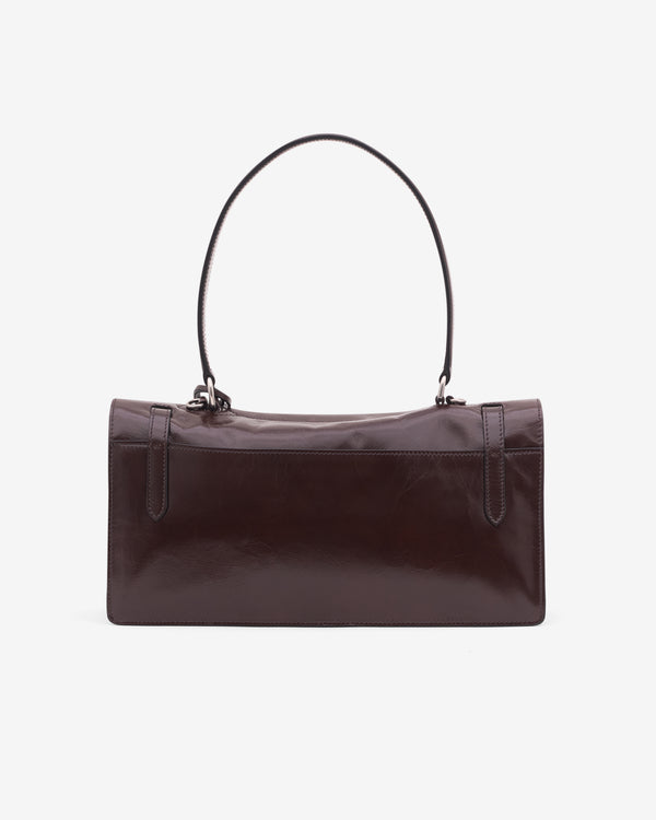 Prada - Women’s Medium Leather Handbag - (Dark Brown)