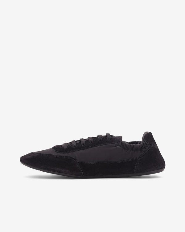 Prada - Women’s Collapse Re-Nylon and Suede Sneakers - (Black)
