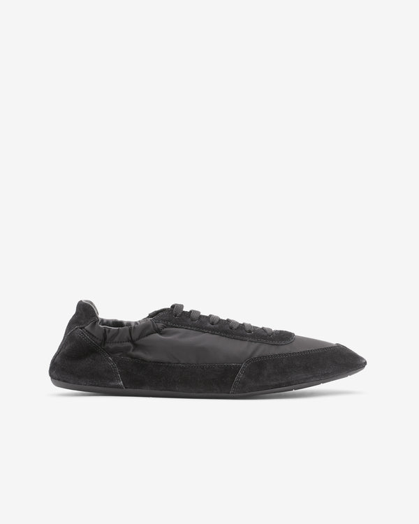 Prada - Men's Collapse Re-Nylon and Suede Elasticized Sneakers - (Black)