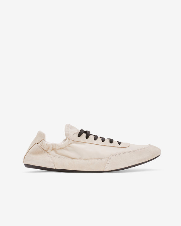 Prada - Men's Collapse Re-Nylon and Suede Elasticized Sneakers - (Ivory)