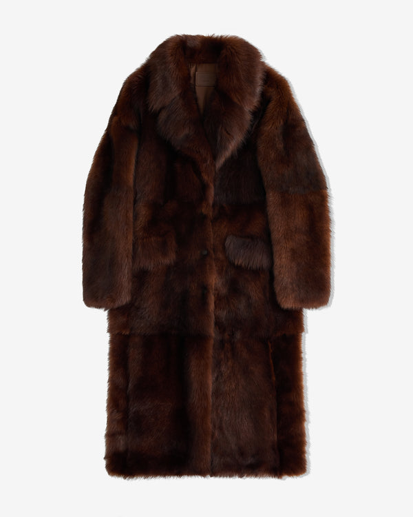 Prada - Women’s Shearling Coat - (Cognac)