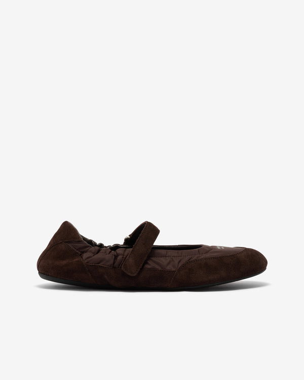 Prada - Women’s Collapse Ballet Flats - (Brown)