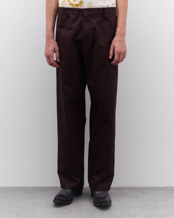 Prada - Men’s Wide Leg Trousers - (Dark Brown)