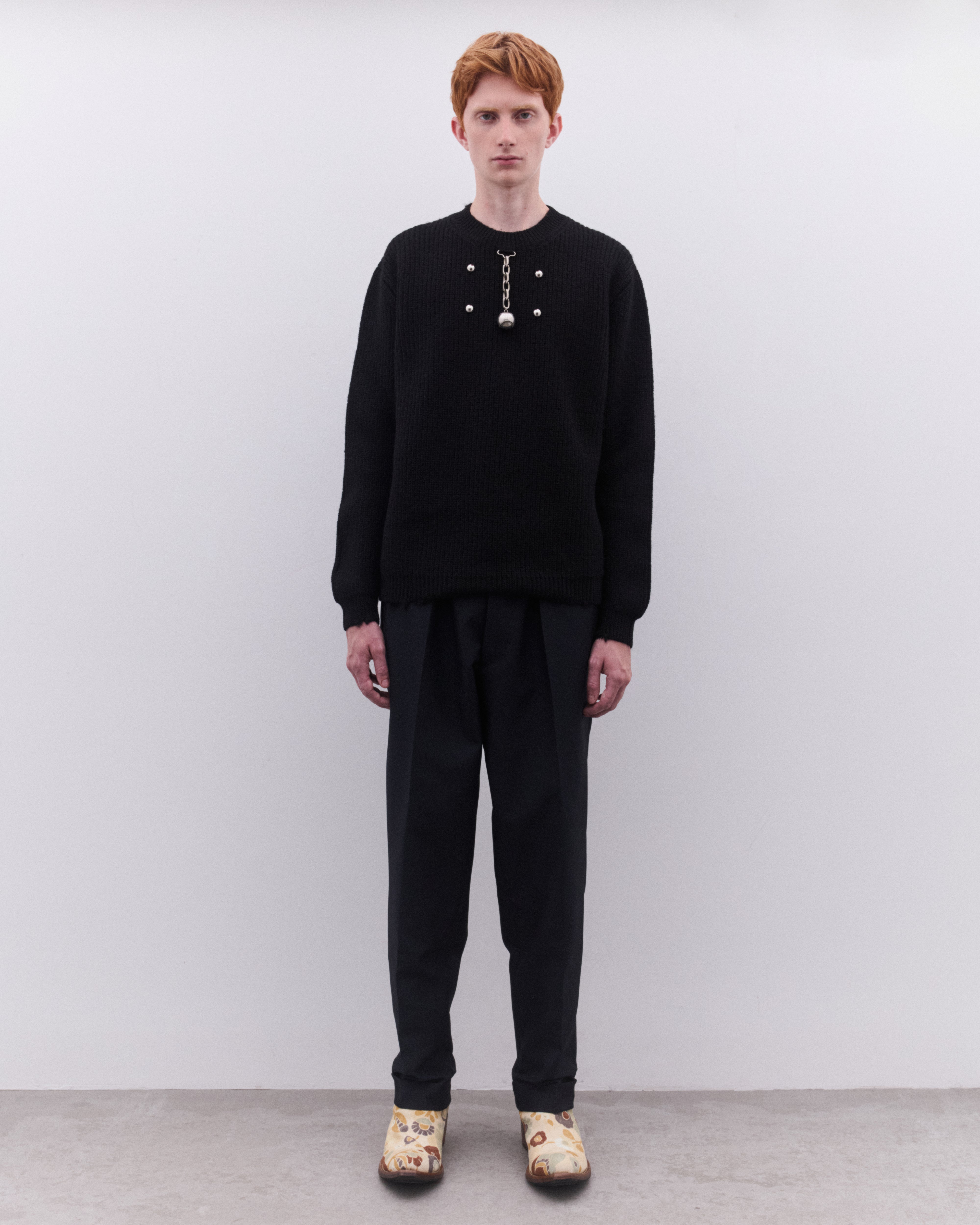 Prada: Men's Baseball Chain Knit (Black) | Dover Street Market London