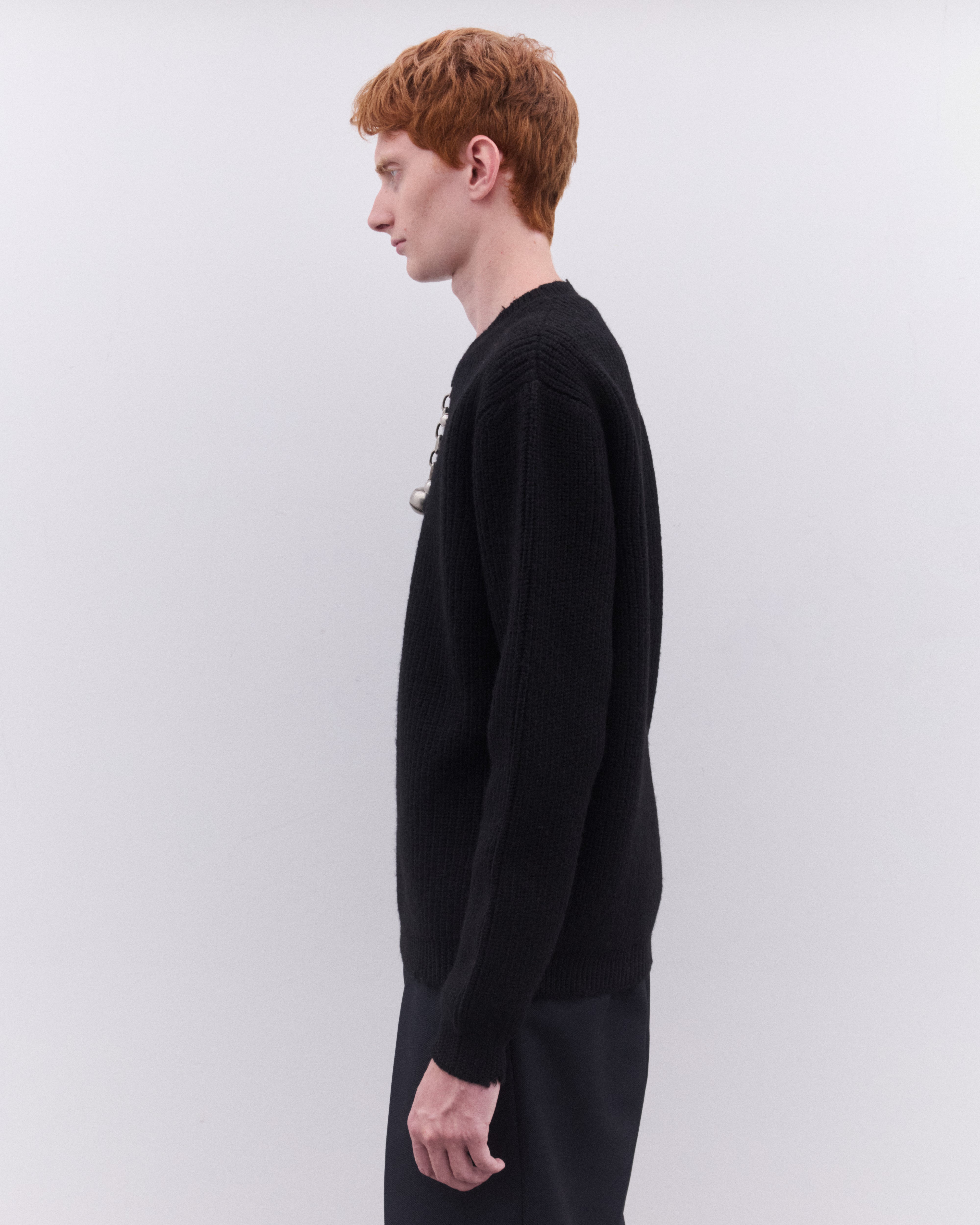 Prada: Men's Baseball Chain Knit (Black) | Dover Street Market London