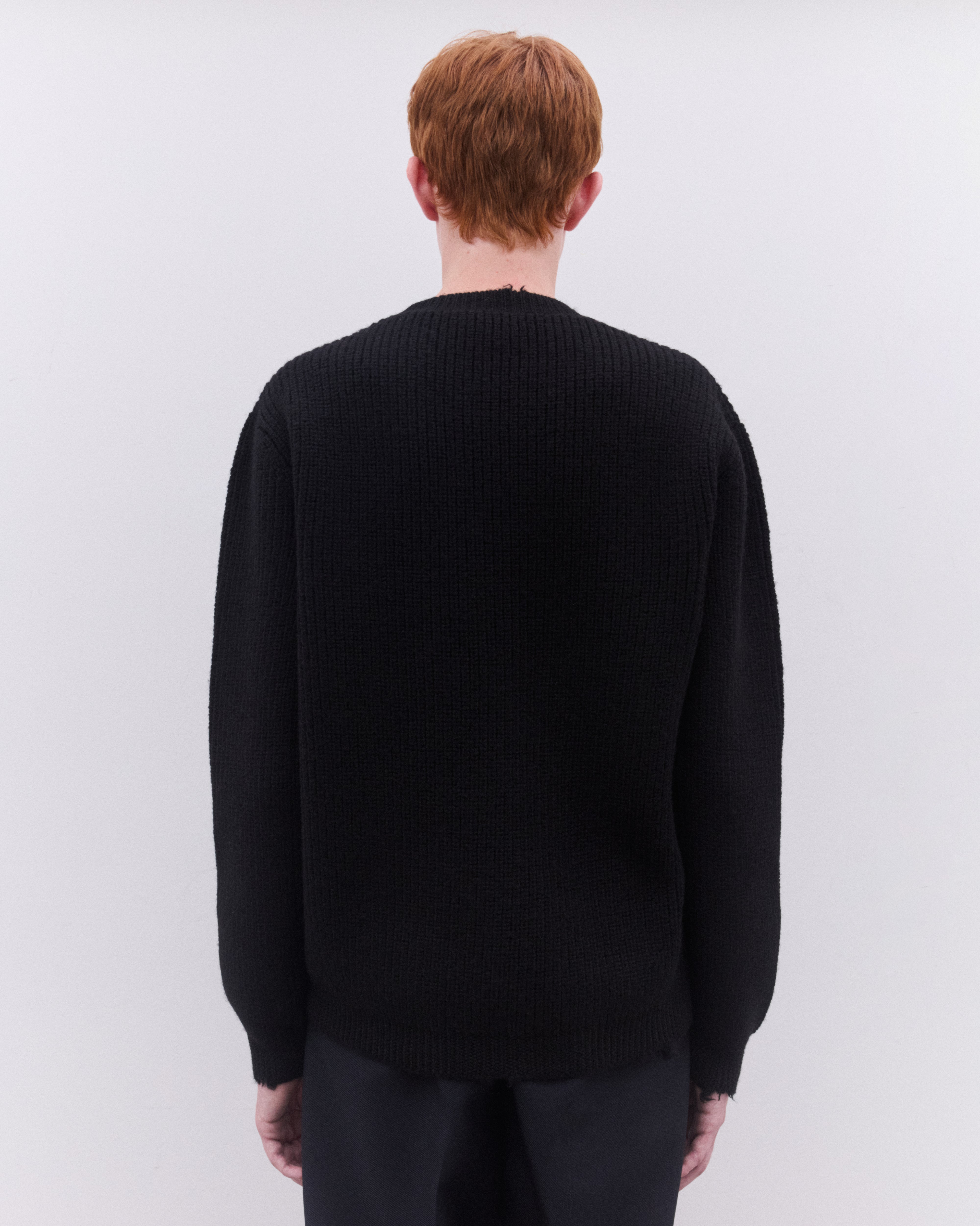 Prada: Men's Baseball Chain Knit (Black) | Dover Street Market London