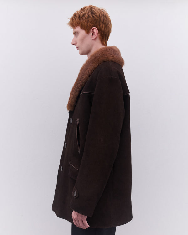 Prada - Men’s Suede Coat - (Brown)