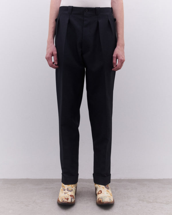 Prada - Men’s Wool Blend Pants - (Navy)