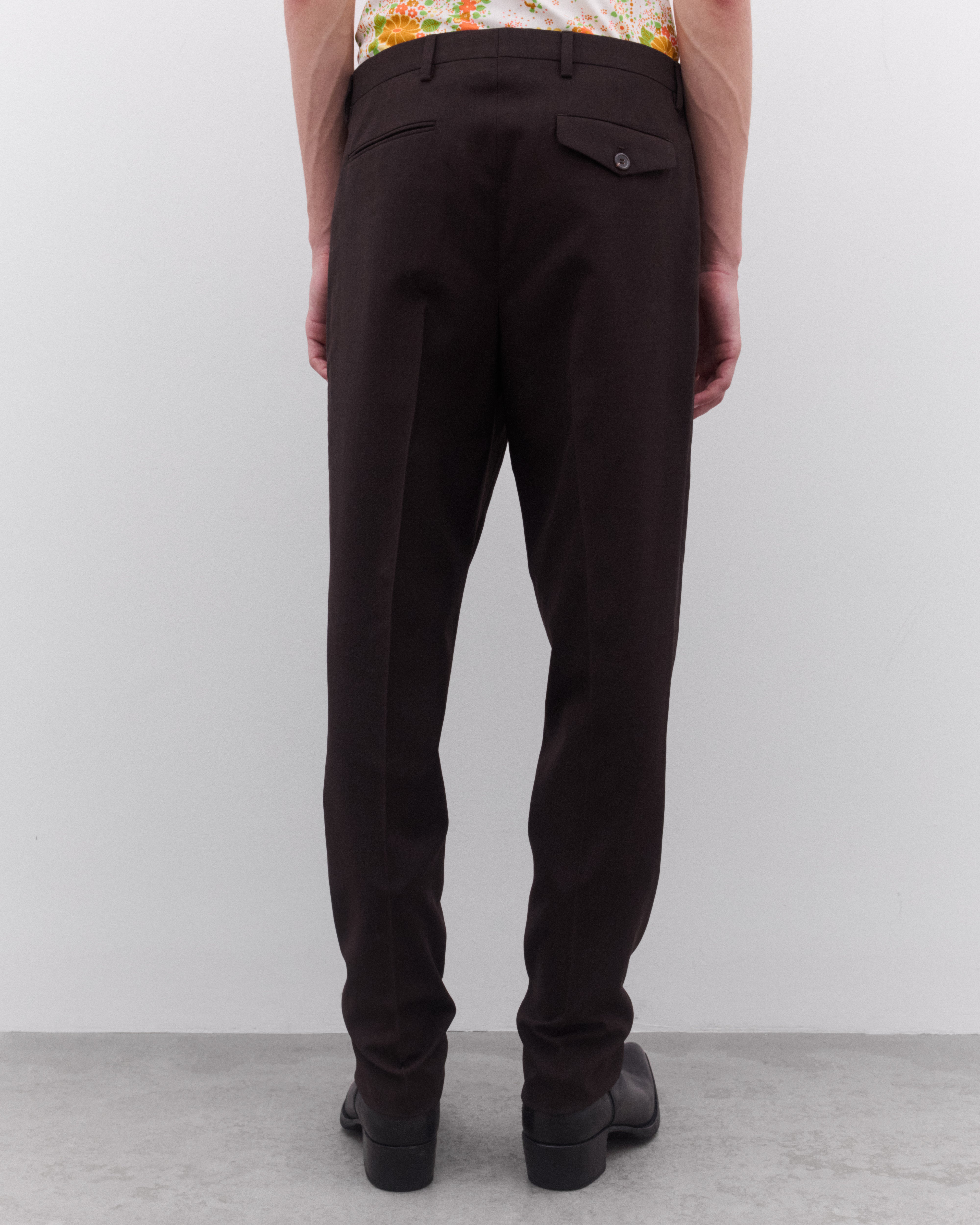 Prada: Men's Slim Fit Pants (Brown) | DSML E-SHOP