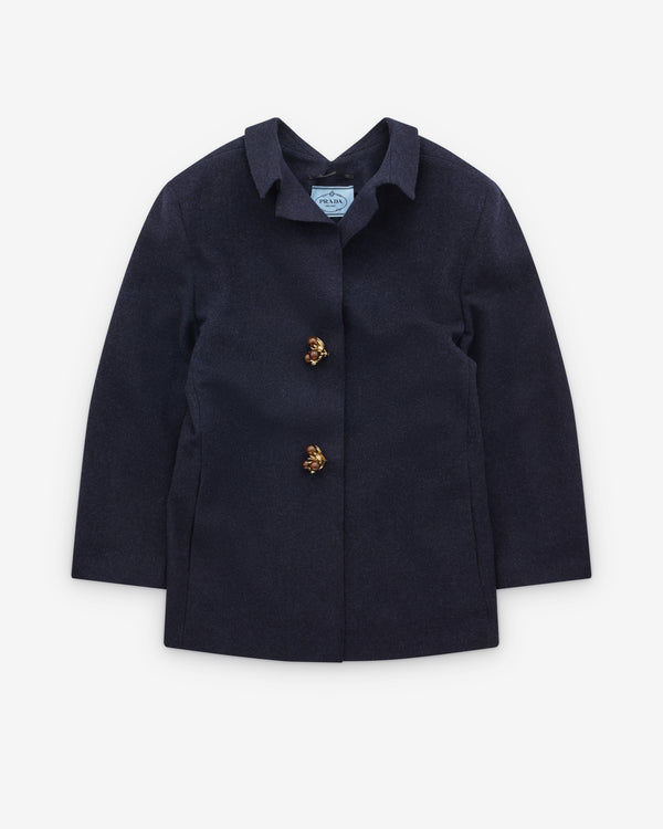 Prada - Women's Shetland Wool Jacket - (Navy)