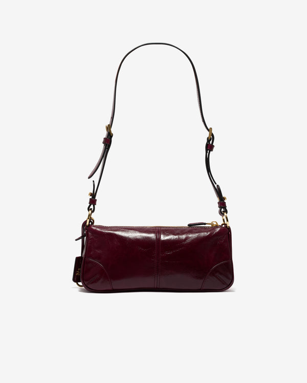 Prada - Women’s Re-Edition 2002 Medium Leather Shoulder Bag - (Burgundy)
