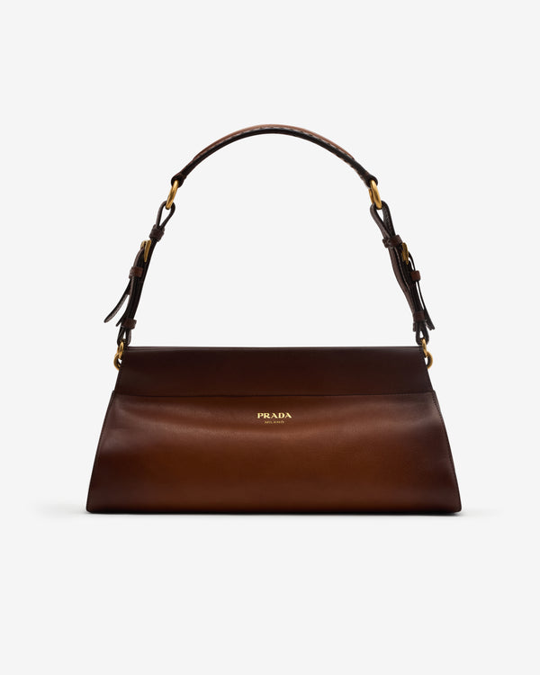 Prada - Women's Enchaîné Medium Leather Bag - (Cognac)