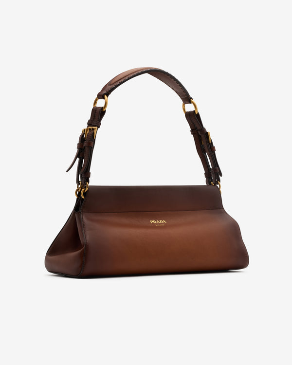 Prada - Women's Enchaîné Medium Leather Bag - (Cognac)