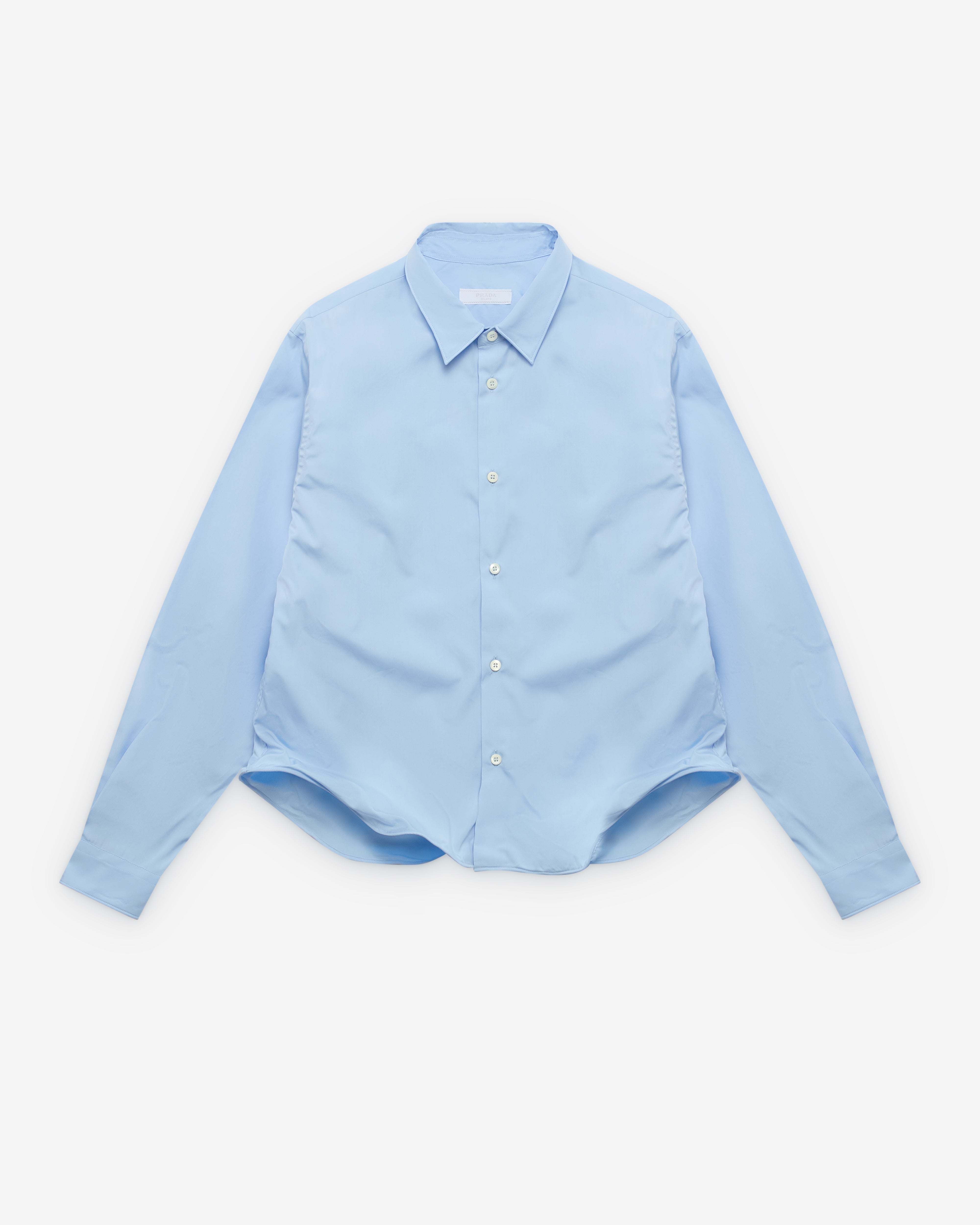 Prada: Men's Wire Hem Shirt (Blue) | Dover Street Market London