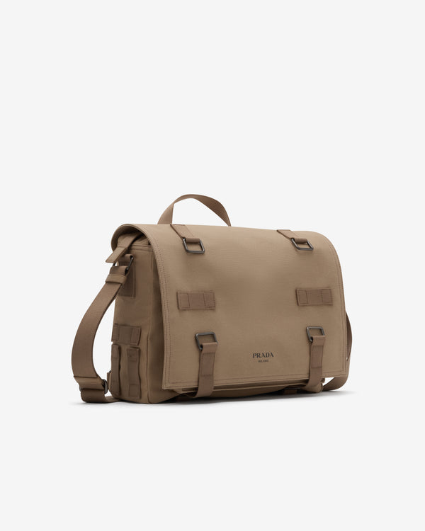 Prada - Men's Canvas Shoulder Bag - (Desert Beige)
