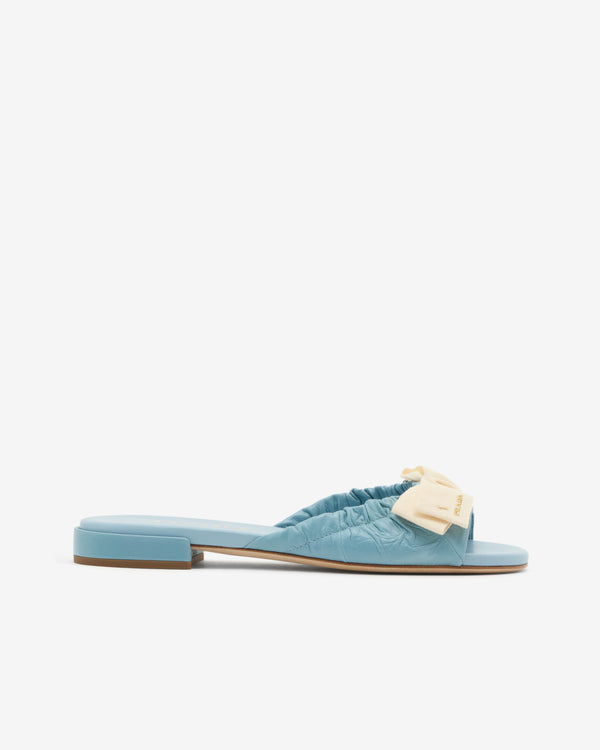 Prada - Women's Bow Sandals - (Blue)