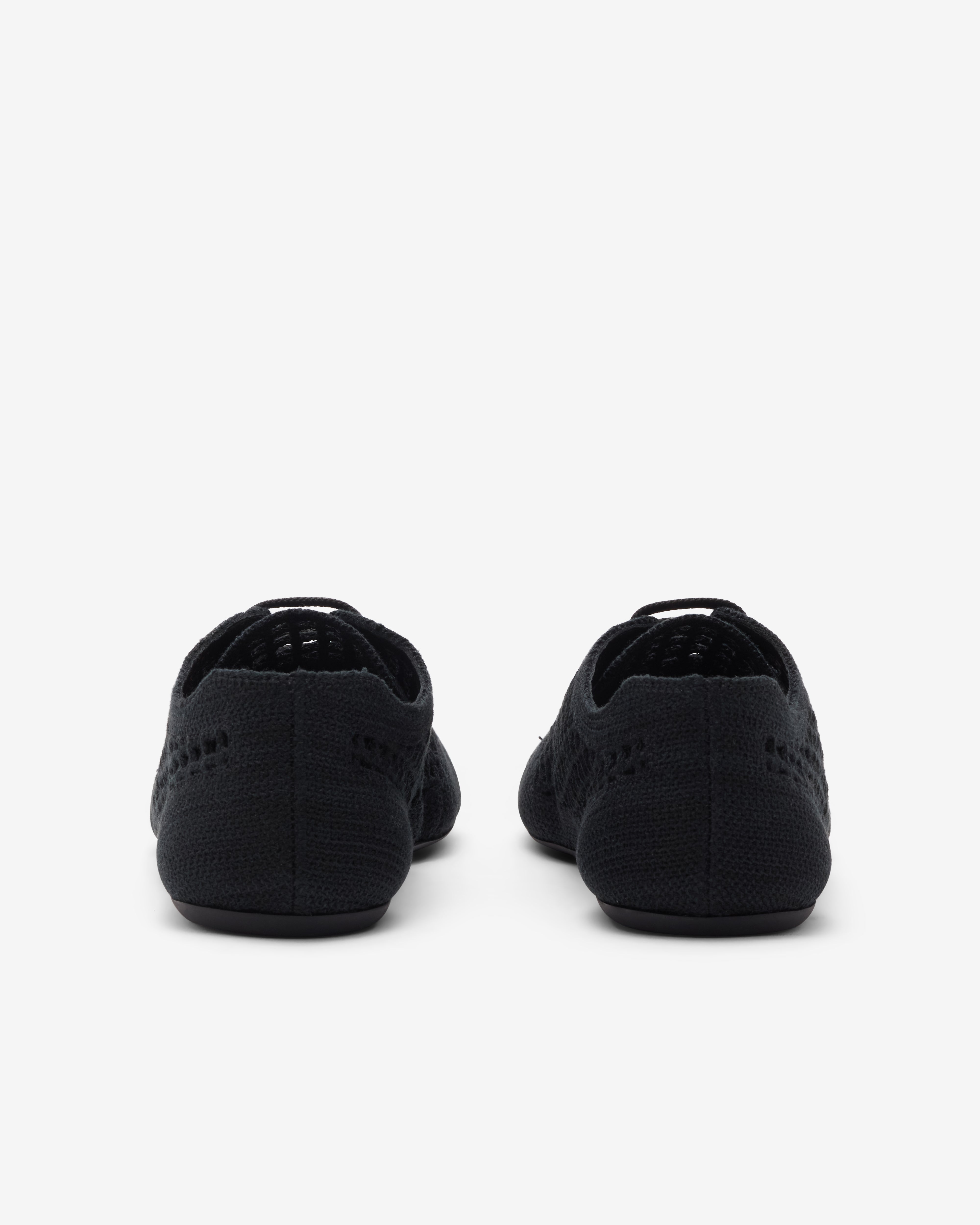 Prada: Women's Collapse Crochet Laced Sneakers (Black) | Dover