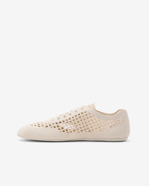 Prada - Women's Collapse Crochet Laced Sneakers - (Ivory)