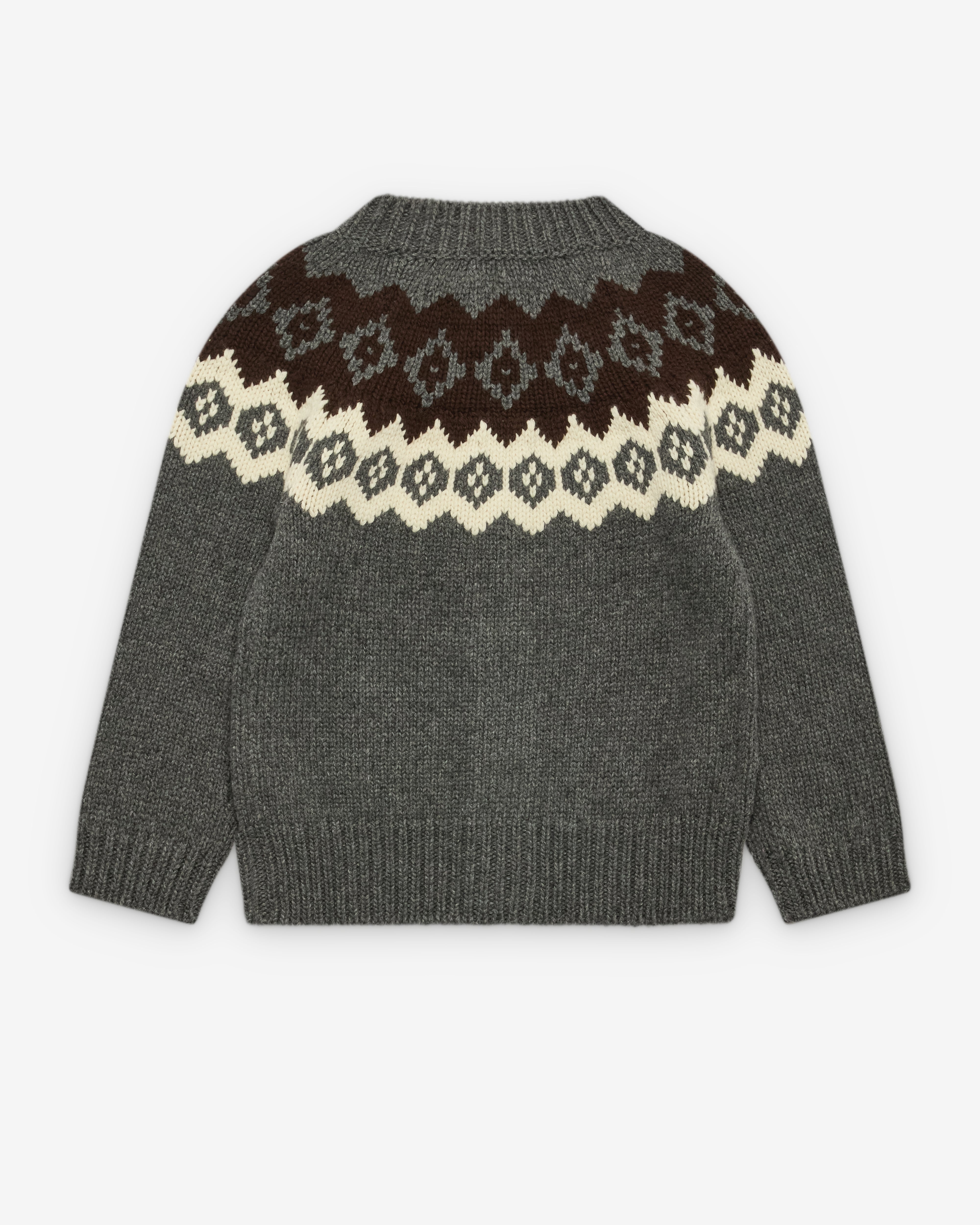 Prada: Women's Wool and Cashmere Cardigan (Slate/Natural) | DSML E