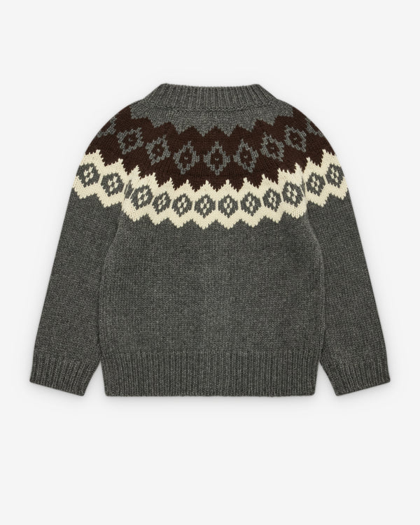Prada - Women's Wool and Cashmere Cardigan - (Slate/Natural)