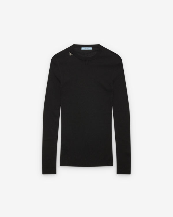Prada - Women's Wool Crew-Neck Sweater - (Black)