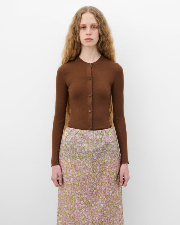 Prada - Women's Cardigan - (Tobacco)