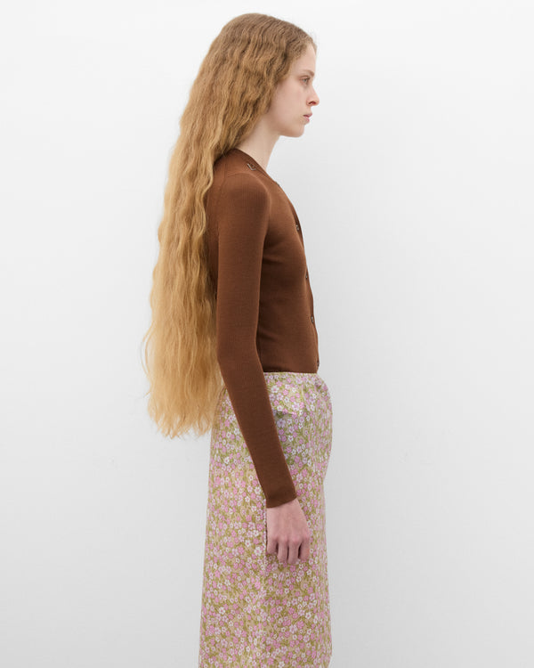 Prada - Women's Cardigan - (Tobacco)