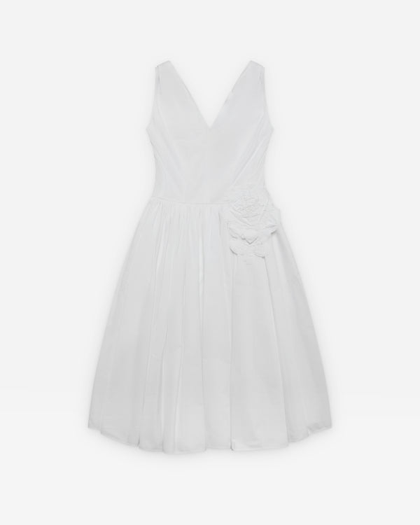Prada - Women's Flower Midi Dress - (White)