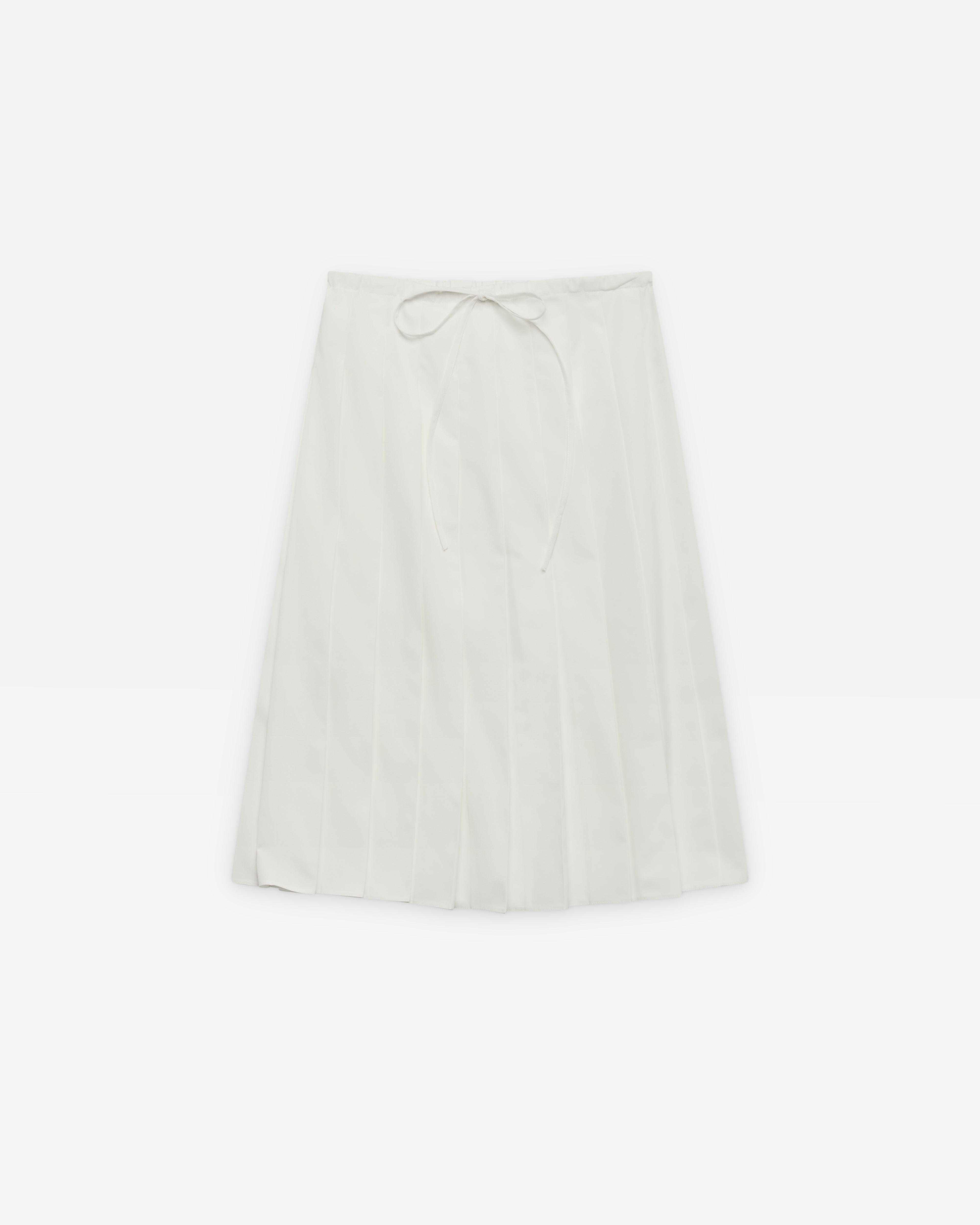 Prada: Women's Pleated Skirt (White) | Dover Street Market London