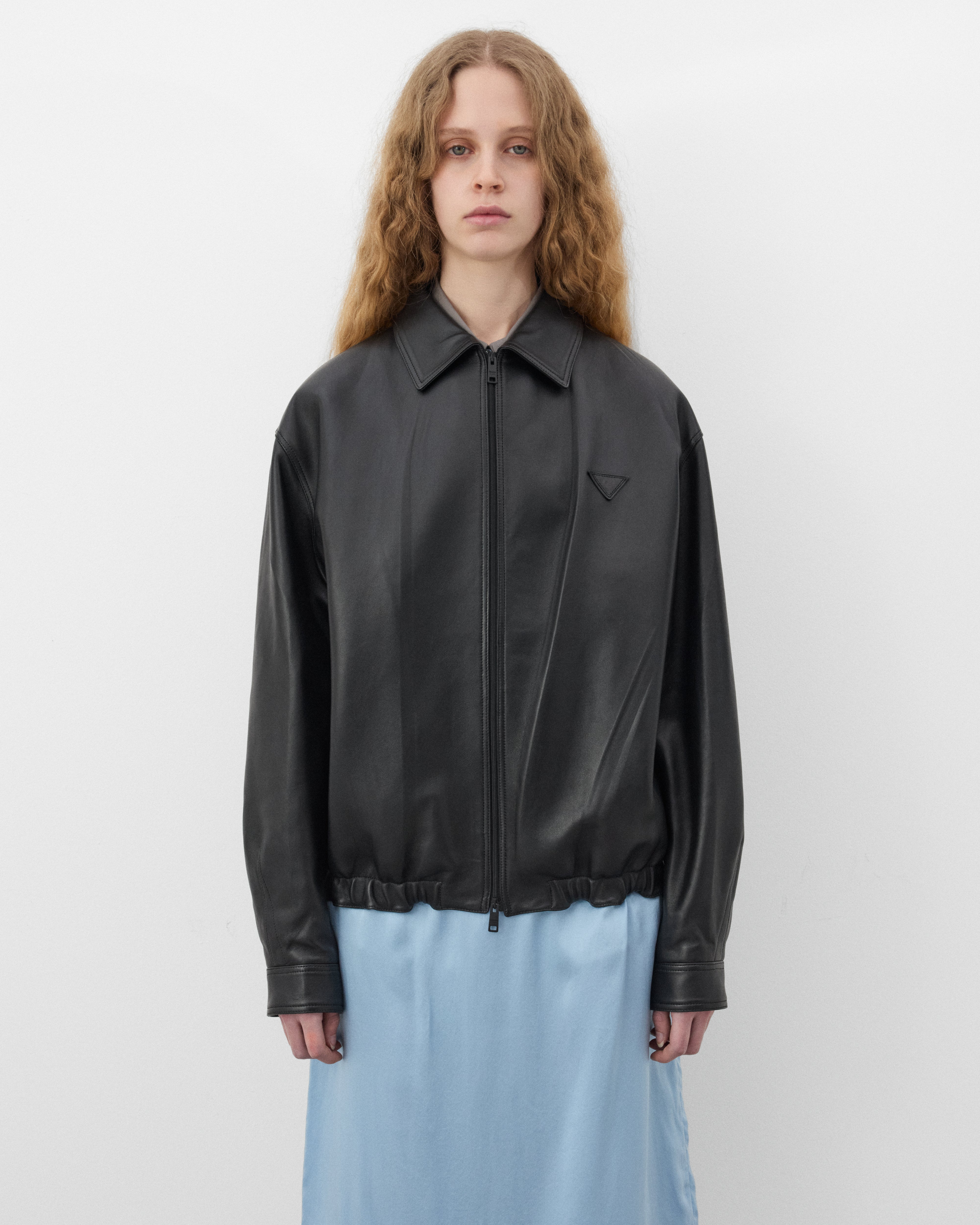 Prada: Women's Nappa Leather Jacket (Black) | Dover Street Market Prada: Women's Nappa Leather Jacket (Black) | Dover Street Market