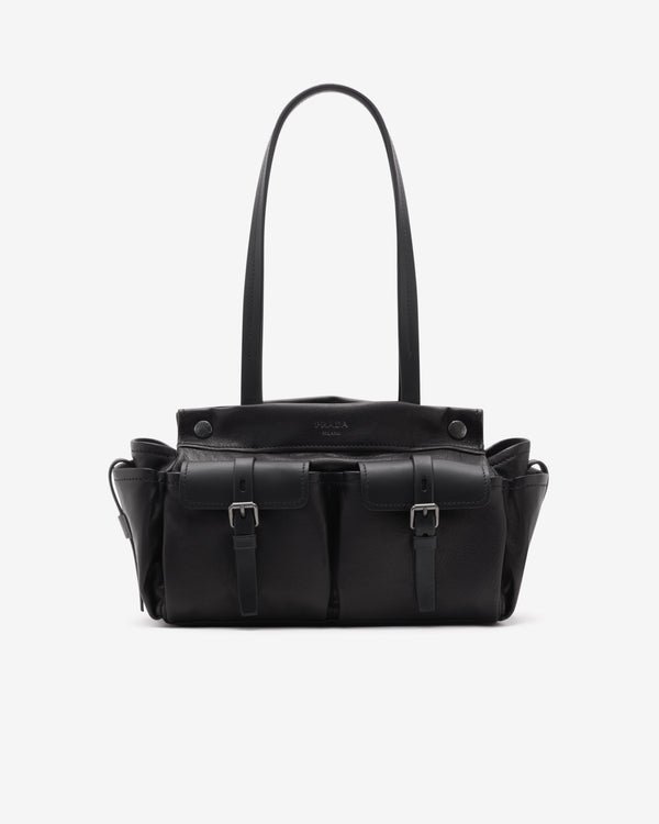 Prada  - Women's Leather Handbag - (Black)