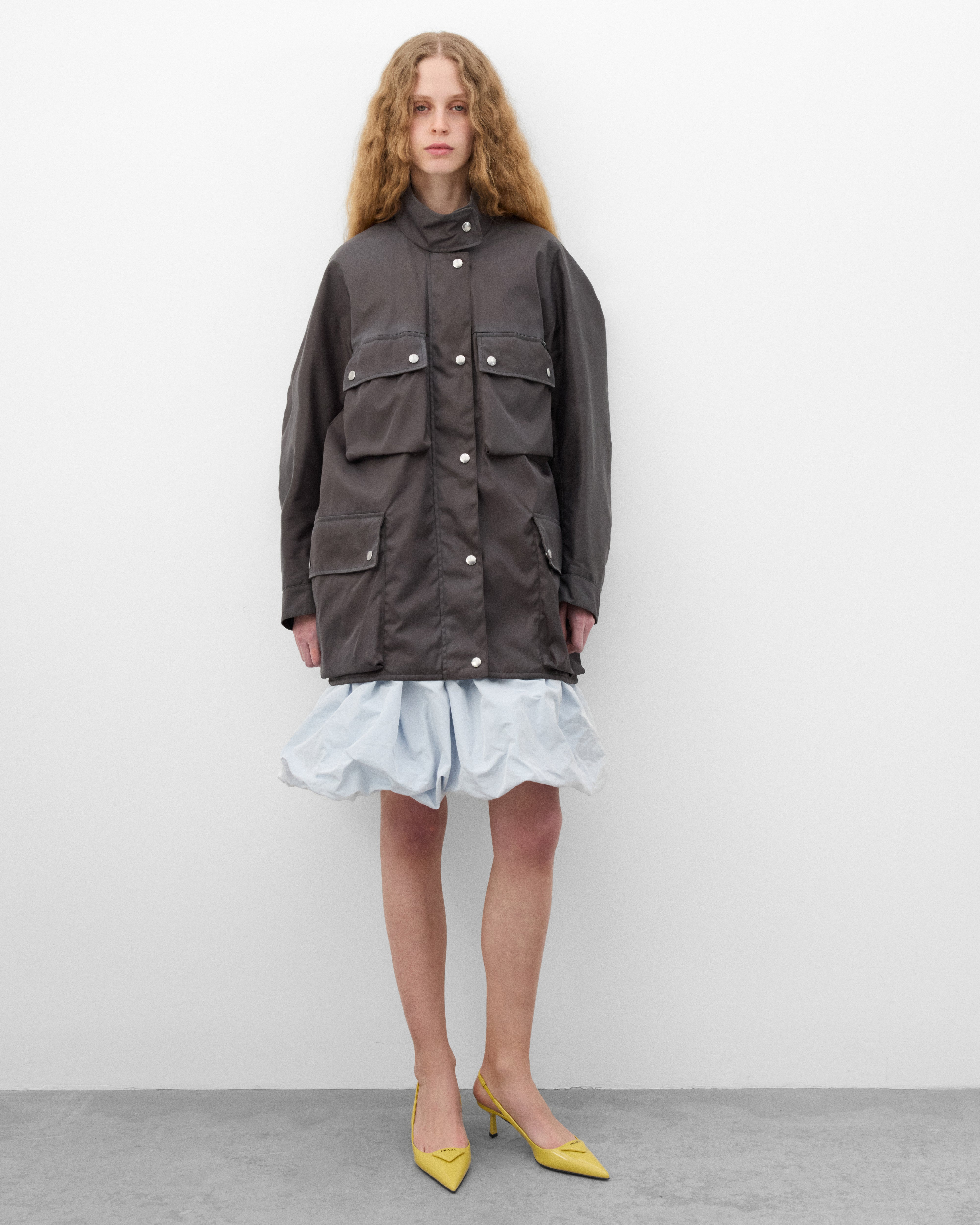 Prada : Women's Technical Taffeta Skirt (Astro) | Dover Street