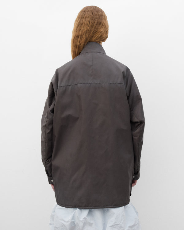 Prada  - Women's Washed Re-Nylon Field Coat - (Lead Grey)