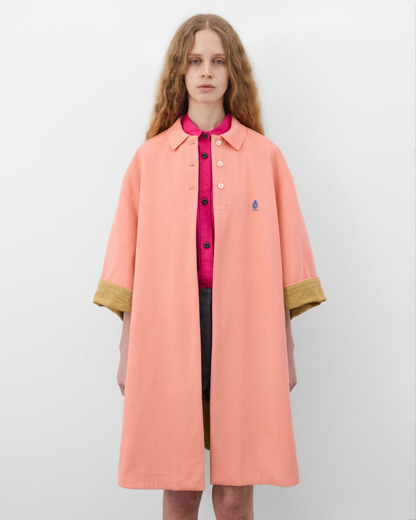 Prada  - Women's Old Piqué Coat - (Apricot)