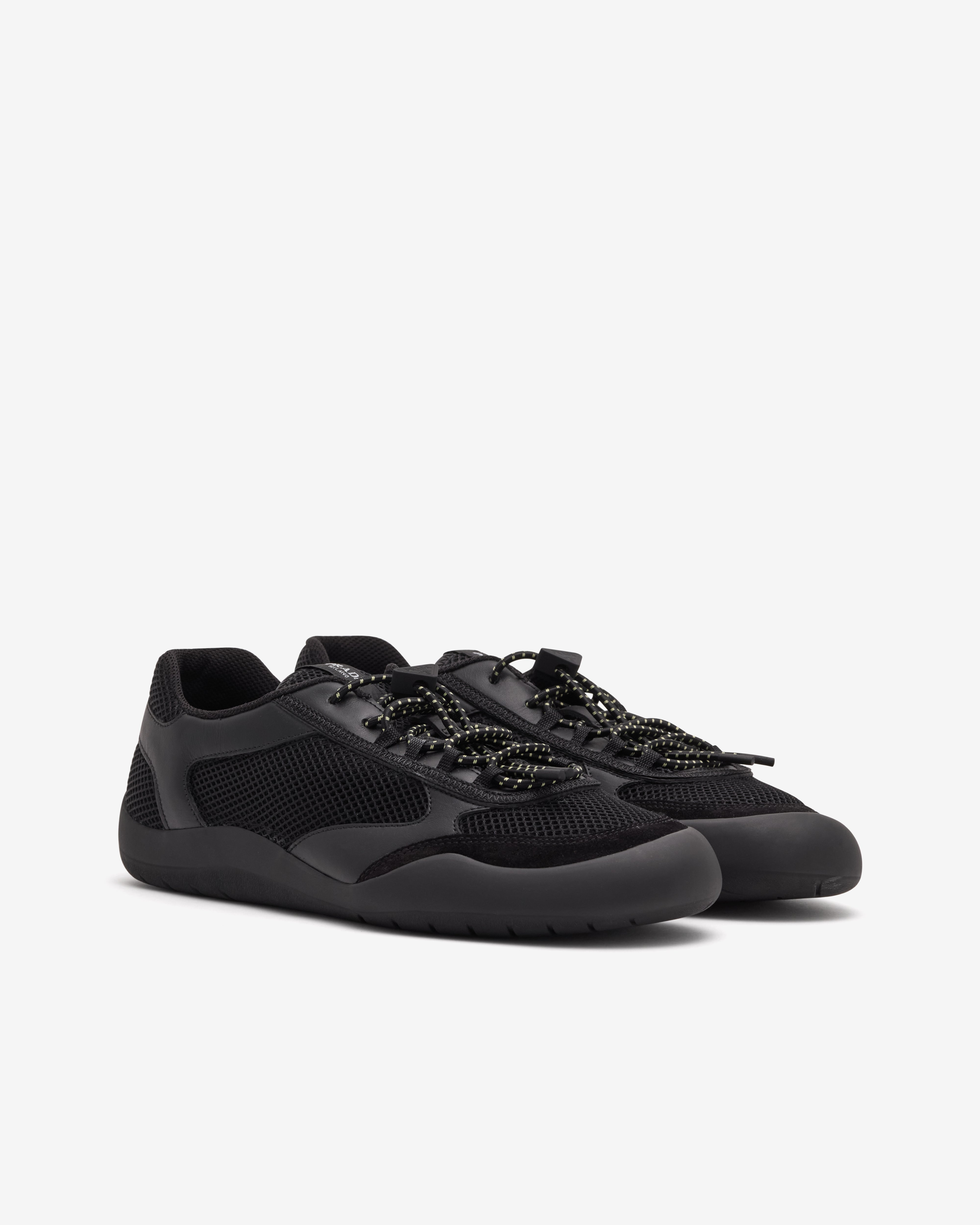 靴 archive PRADA SPORT calzature uomo mesh Prada : Men's Mesh Fabric Sneakers (Black) | Dover Street Market