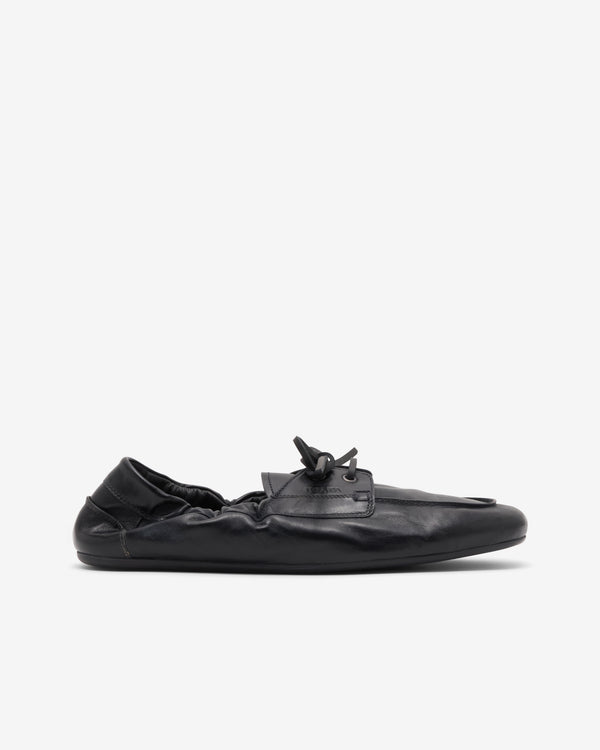 Prada  - Men's Shuffle Antiqued Leather Shoes - (Black)