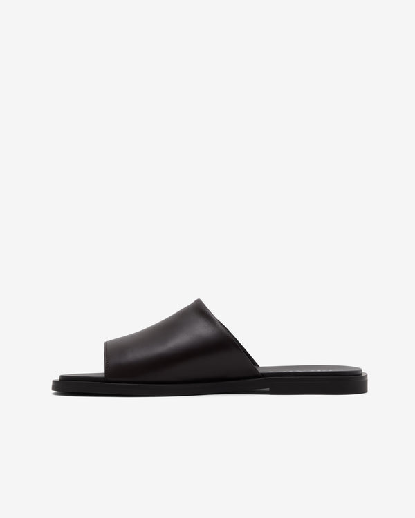 Prada  - Men's Leather Slides - (Dark Brown)