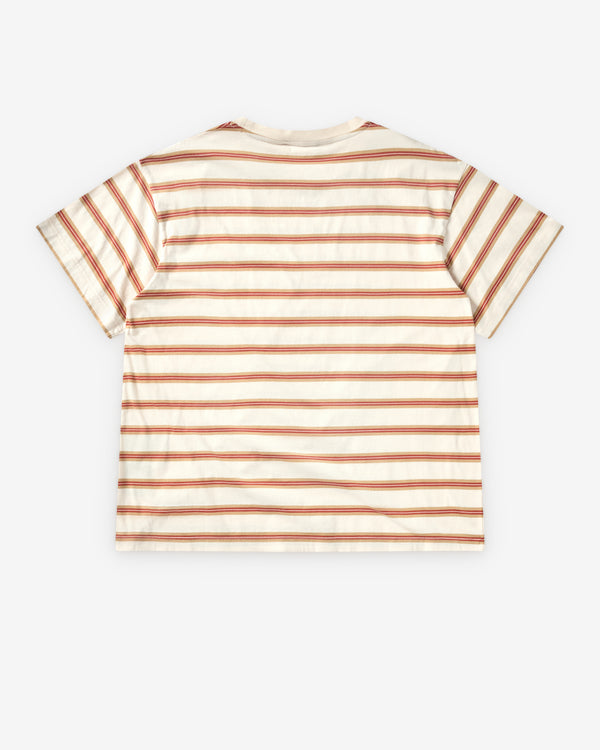 Prada  - Men's Cotton Stripe T-Shirt - (Opal/Camel)