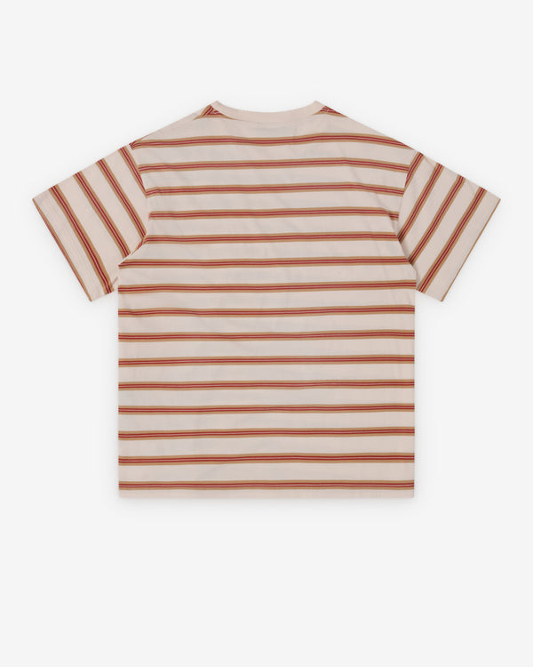 Prada  - Men's Cotton Stripe T-Shirt - (Opal/Camel)