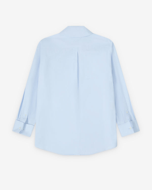 Prada  - Women's Poplin Scarf Shirt - (Astro)