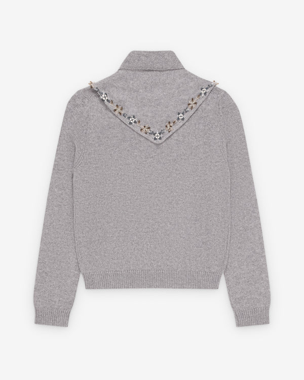 Prada  - Women's Crew Neck Sweater - (Grey)
