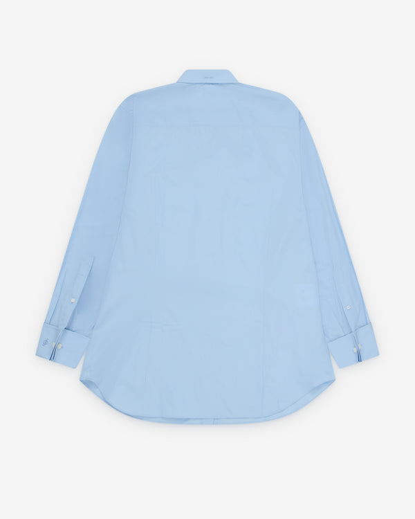 Prada  - Women's Poplin Creased Shirt - (Light Blue)
