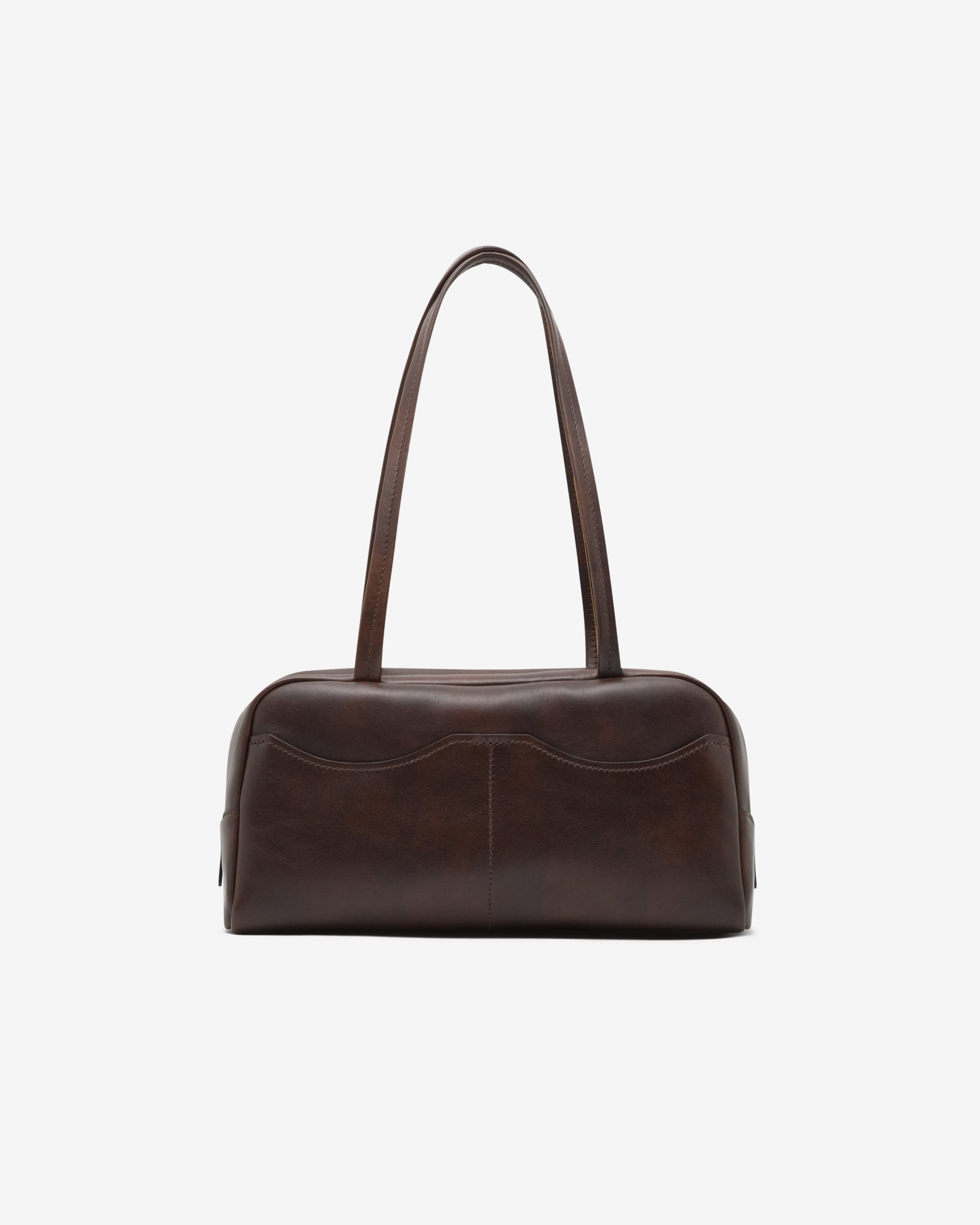 Prada - Women's Large Antiqued Handbag - (Cocoa Brown) view 3, Click to Zoom in
