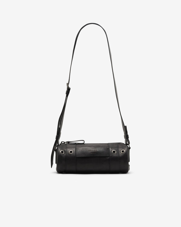 Prada  - Men's Leather Shoulder Bag - (Black)