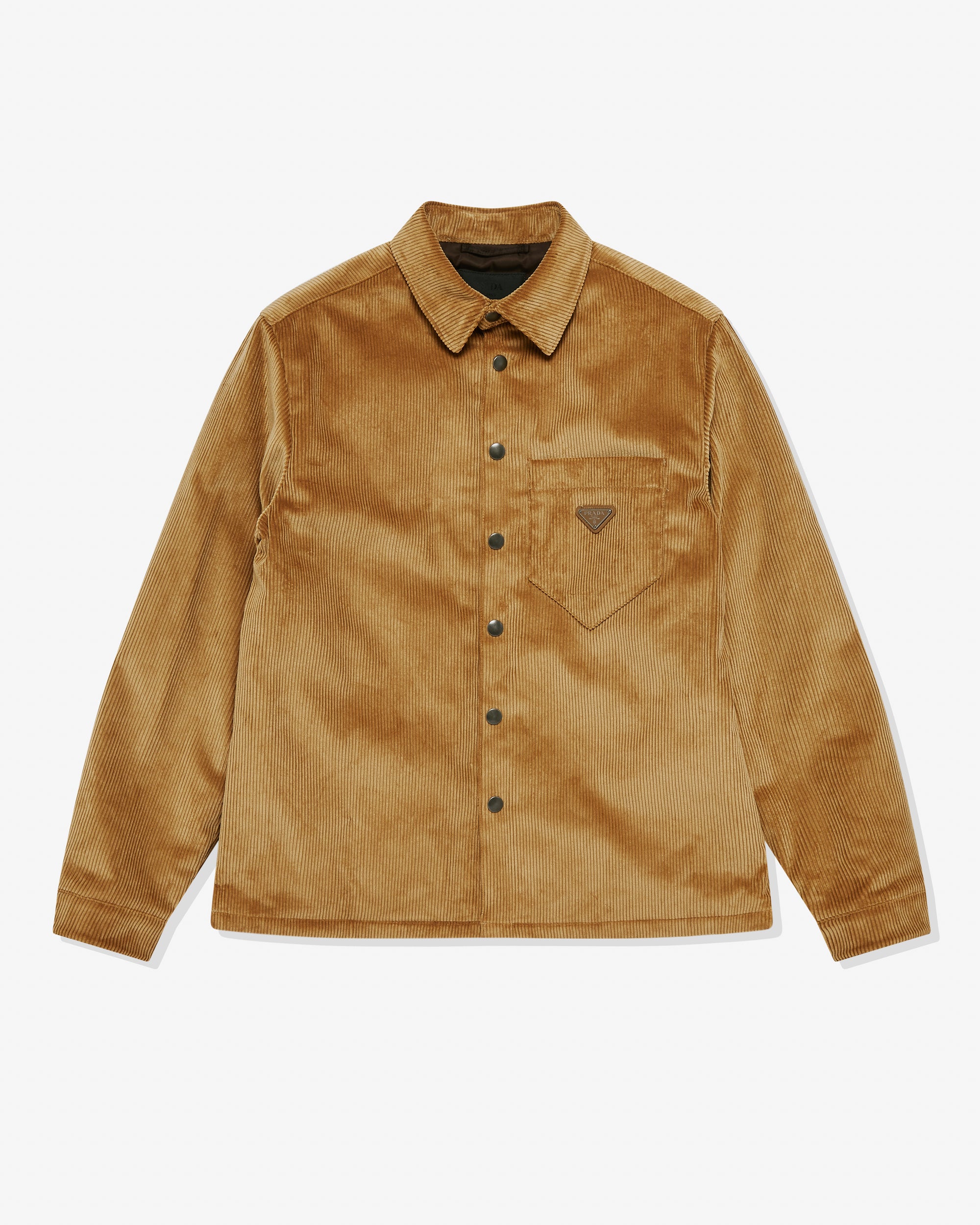 Prada プラダ Tan Corduroy Shirt コーデュロイシャツ（Prada: Men