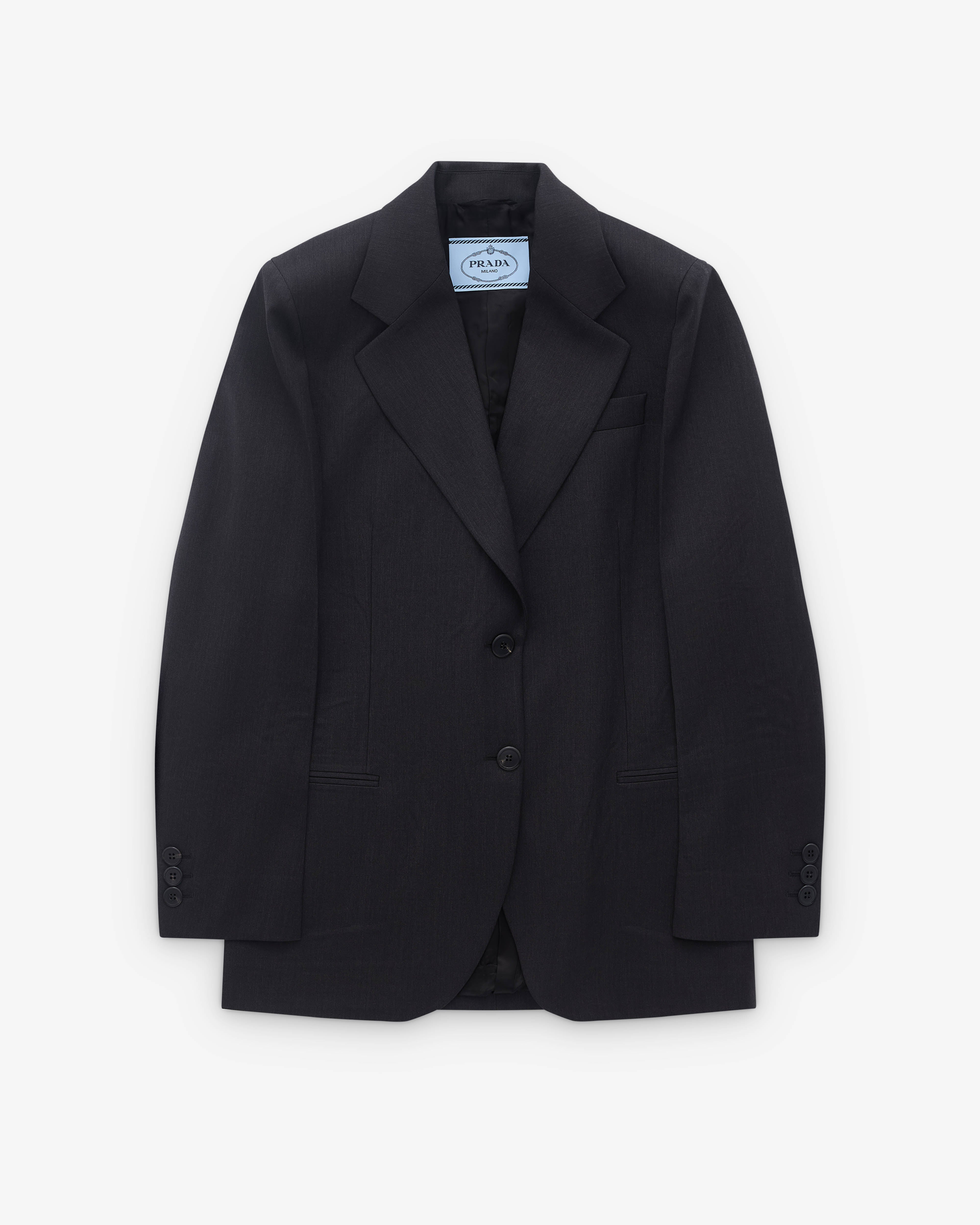 Prada: Women's Two Button Blazer (Anthracite) | Dover Street