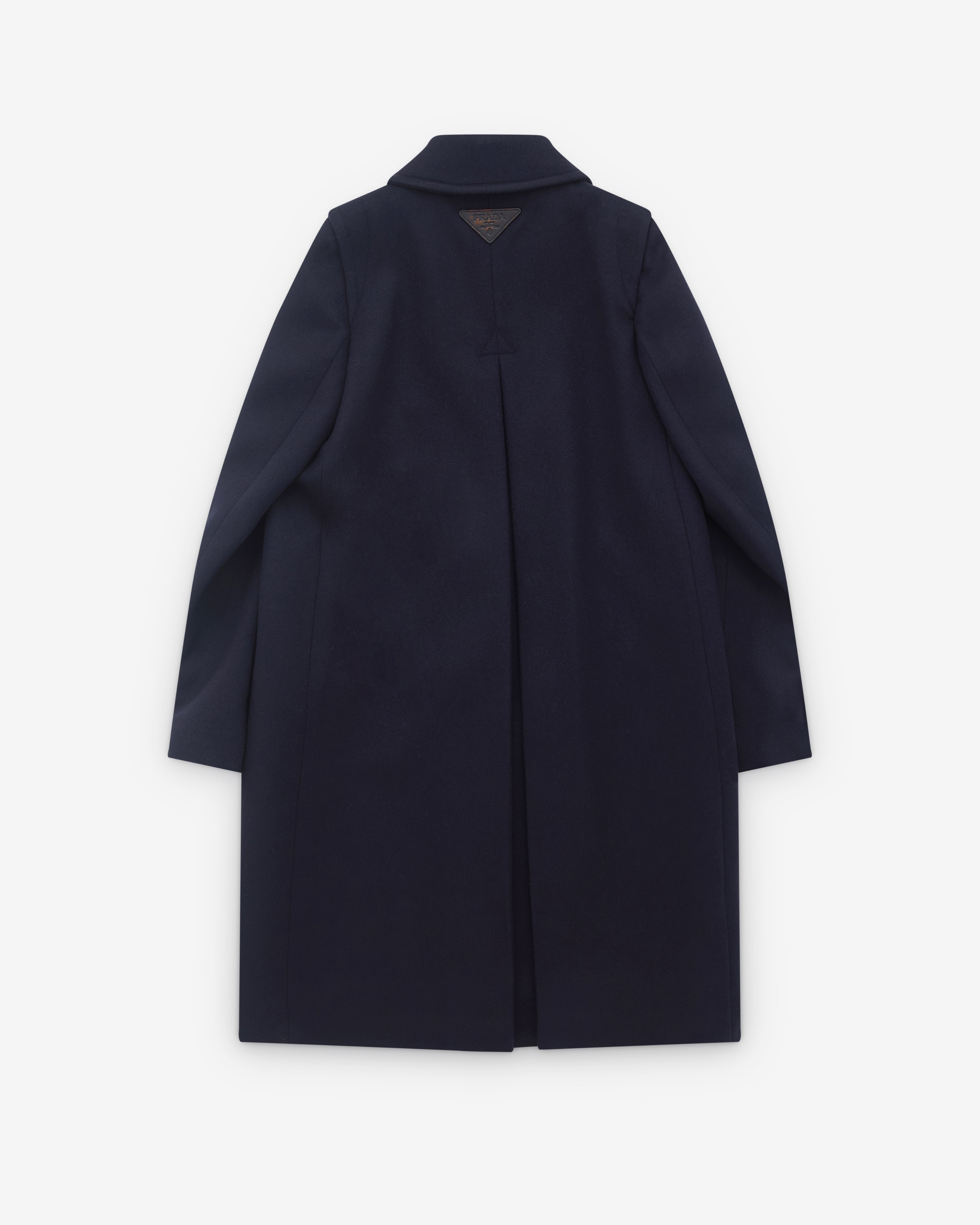 Prada: Women's Wool Coat (Navy) | DSML E-SHOP